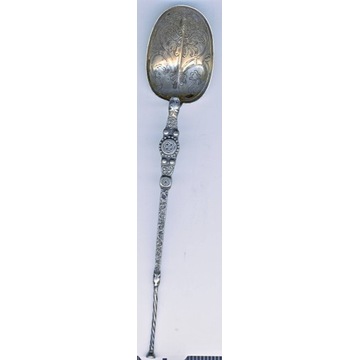 srebrna łyżka z koronacji króla Jerzego VI