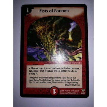 Fists of Forever karty Duel Masters fire ogień 