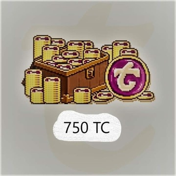  750 Tibia coins - Transferable  Wszystkie światy.