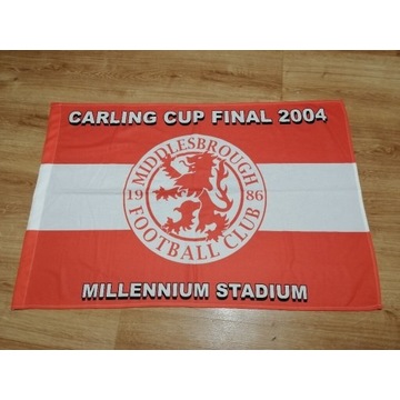 Middlesbrough FC flaga Carling CUP 2004 