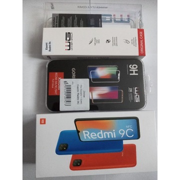 Xiaomi Redmi 9C NFC + Etui+Szkiełko ochronne