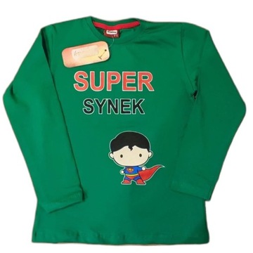  Bluzka T-shirt "Super synek" 4-5 Lat