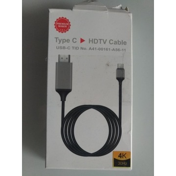 Kabel Adapter USB-C TYP C 3.1 do HDMI MHL 200cm