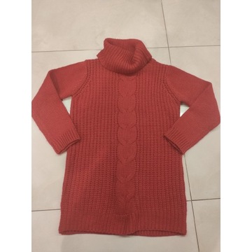 Golf swetr czerwony Zara 