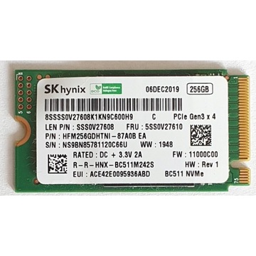 Dysk SSD SK Hynix HFM256GDHTNG 256 GB M.2 PCIe M.2
