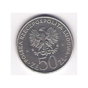 Moneta 50 zł z 1981r Światowy Dzień Żywności