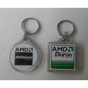 Oryginalne breloczki AMD Duron + Athlon Processor
