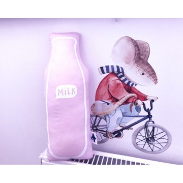 Podusia Milk różowa 12 x 32 cm