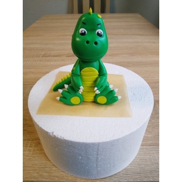 Figurka na tort dekoracja cukrowa dinozaur