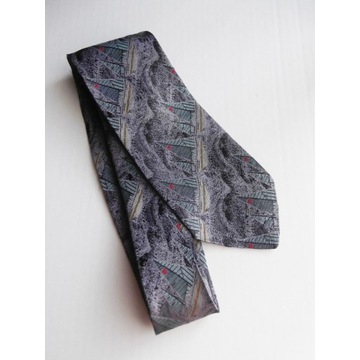krawat vintage Moschino jedwab