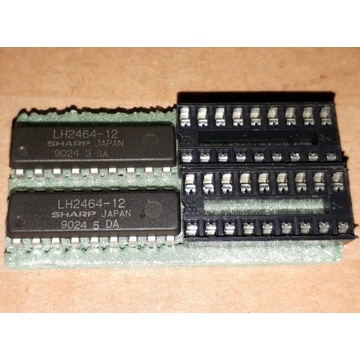 2szt LH2464-12 SHARP JAPAN pamięć RAM Commodore 64