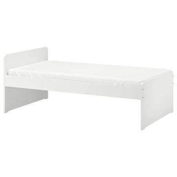 Łóżko IKEA SLÄKT + dno łóżka + barierka ochronna
