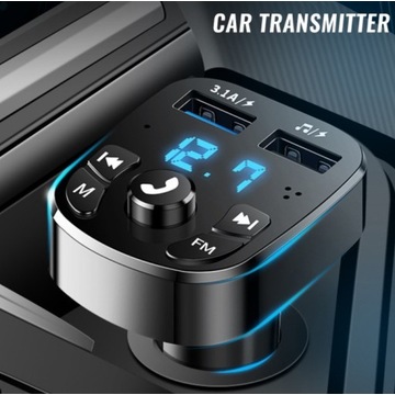 Transmiter samochodwy Bluetooth 5.0 / Ładowarka