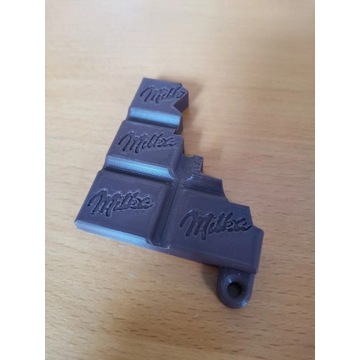 Brelok czekolada MILKA - DRUK 3D