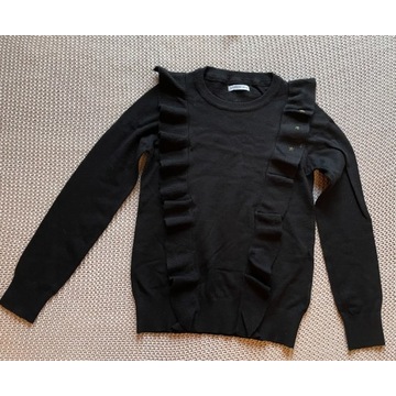 Reserved sweterek czarny mięciutki 152/158