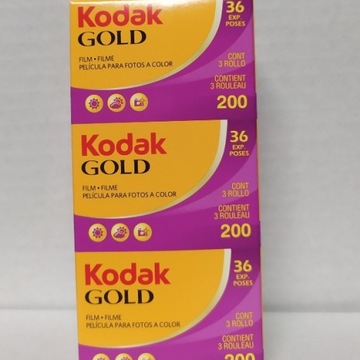 Film Kodak Gold 200/36  3 pack  klisza