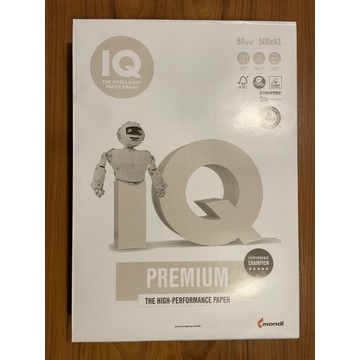 Papier  XERO A3 SMART IQ 1 ryza klasa A+ CIE 168 