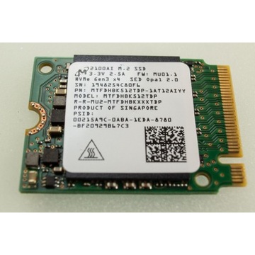Dysk SSD NVMe GEN3 x4 M.2 2230 MTFDHBK512TDP micro