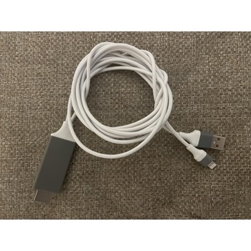Kabel HDMI lightning do iPad iPhone iOS 1080p