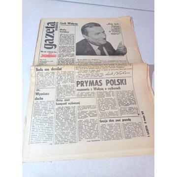 Pierwsze numery Gazety Wyborczej 1989