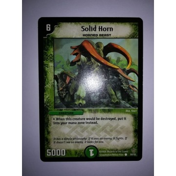 Solid Horn karty Duel Masters natura