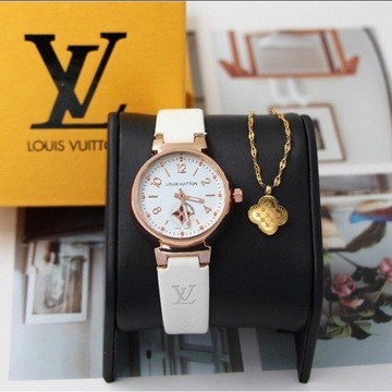 Zegarek Luis Vuitton + Naszyjnik gratis