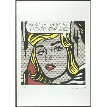 Roy Lichtenstein - Vicki! - litografia