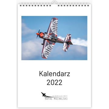 Ścienny kalendarz lotniczy 2022 samoloty A3+