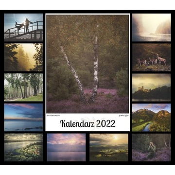 Kalendarz 2022 duży ścienny krajobrazy Polski