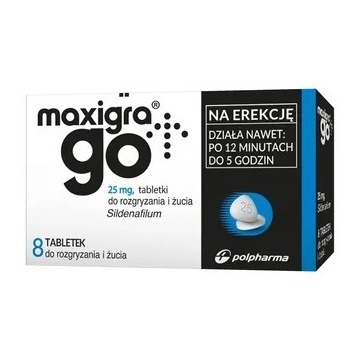 Maxigra Go,25 mg,tabl. 8szt. 