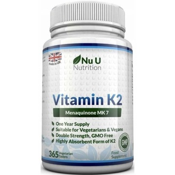Naturalna Nu U Vitamin K2 MK7 200 mcg 365 tabl. 