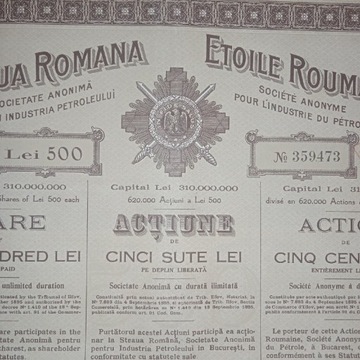 Stare Akcie Rumunia 1922