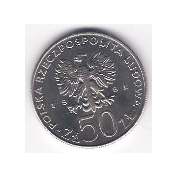 Moneta 50 zł -1981r. Władysław I Herman 