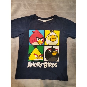 Bluzeczka ANGRY BIRDS 122-128/6-8 lat H&M.