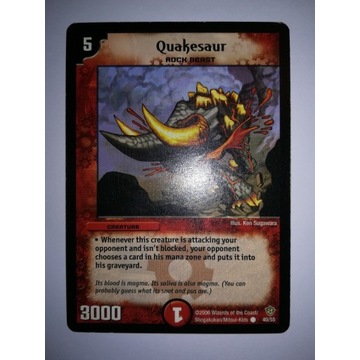 Quakesaur karty Duel Masters fire ogień 