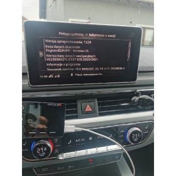 Carplay Android auto mapa nawigacja audi mib2  Vw