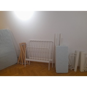 Łóżko rosnące Ikea Minnen białe 80x200cm komplet