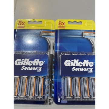 Gillette Sensor3 Ostrza maszynki golenia 8szt