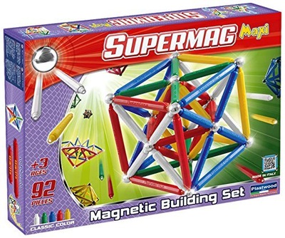 Klocki Supermag magnetyczne MAXI classic 92