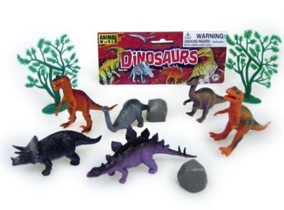 Dinozaury Zestaw gady 10cm Figurki 10szt