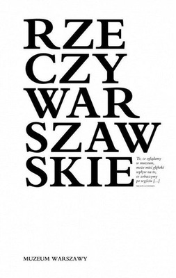 RZECZY WARSZAWSKIE MUZEUM WARSZAWY