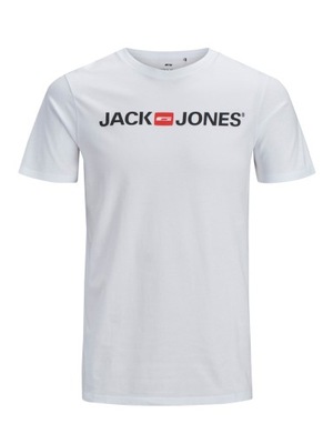 JJECORP Koszulka męska Jack And Jones biały r XL