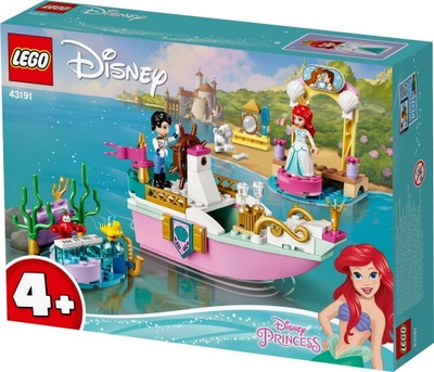 Lego 43191 DISNEY PRINCESS Świąteczna łódź Arielki