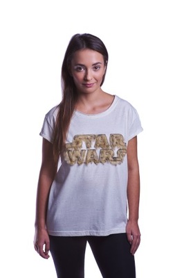 Koszulka Star Wars Fuzzy Logo Ladies M