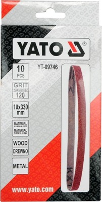 YATO PASY ŚCIERNE BEZKOŃCOWE 10 x 330mm P 120 /10s