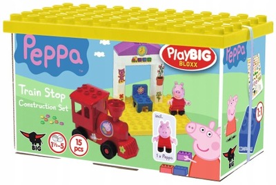 Klocki PlayBIG 57072 Świnka Peppa PlayBIG Bloxx Peppa stacja kolejowa