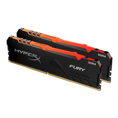 Pamięć RAM HyperX FURY RGB DDR4 16GB 2666MHz CL16 HX426C16FB3AK2/16 GW6M