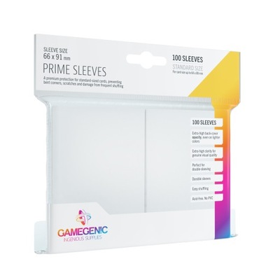 Gamegenic: Prime CCG Sleeves (66x91 mm) - White,
