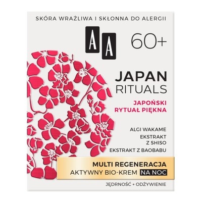 Krem wielozadaniowy do twarzy AA Japan Rituals 60+ na noc 50 ml