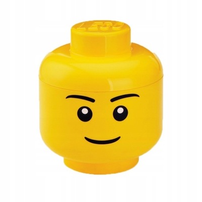 LEGO Duży pojemnik w kształcie głowy Chłopie Uśmiech L 4032172